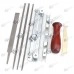 Kit ascutire lant drujba 7 piese cu suport textil